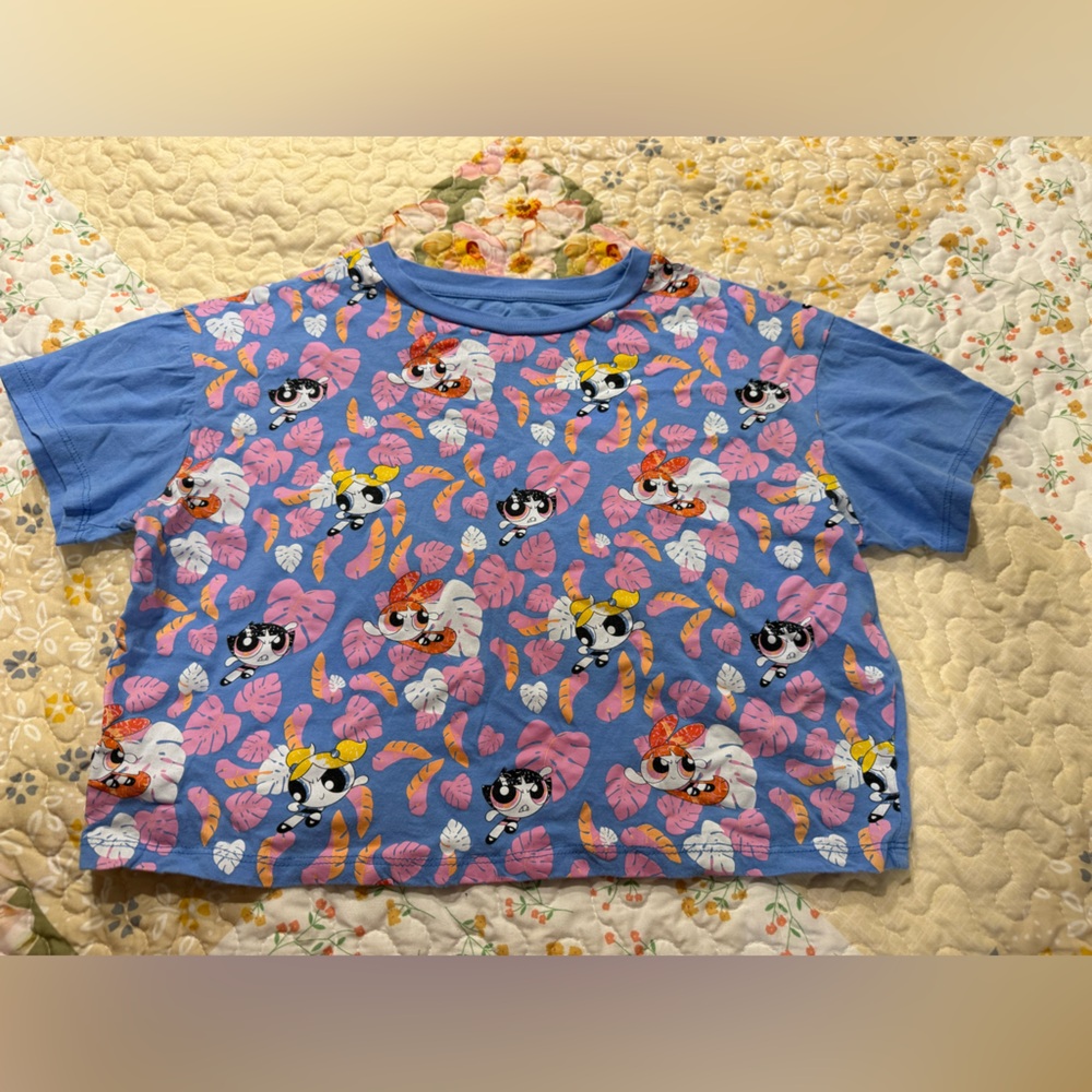 Cartoon Network Blue and Pink Pajama Top